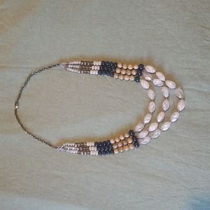 Blue layered necklace